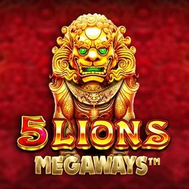 5 Lions Megaways logo by Pragmatic Play Cosmote Casino